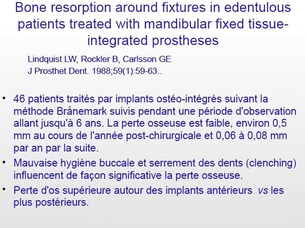 Implantologie dentaire et occlusion