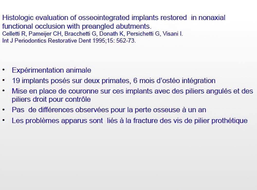 Implantologie dentaire et occlusion