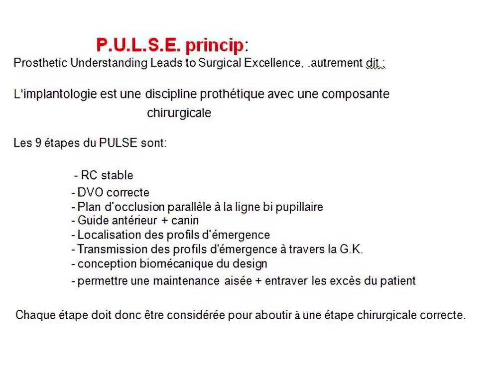 Base de l'implantologie dentaire