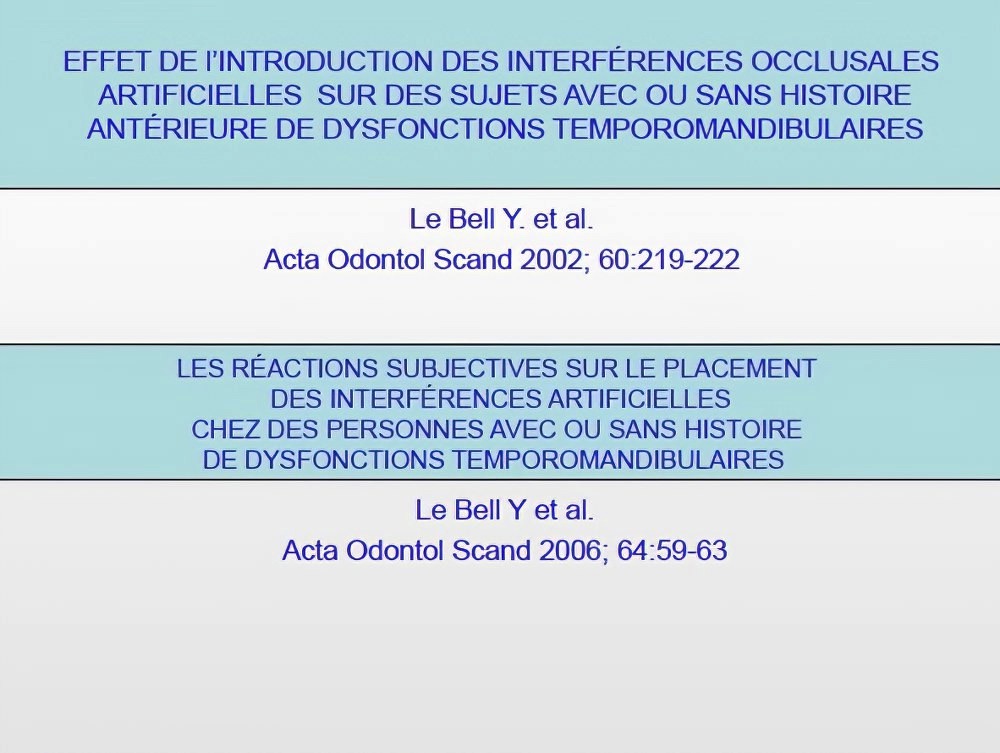 Implantologie dentaire et occlusion