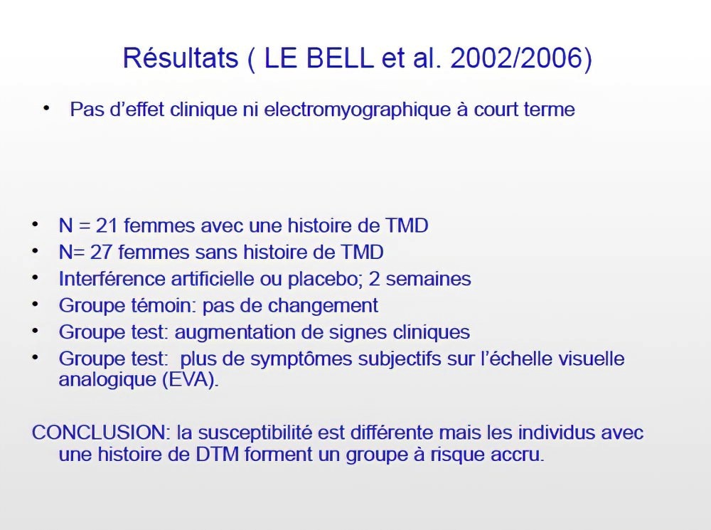 Implantologie dentaire et occlusion