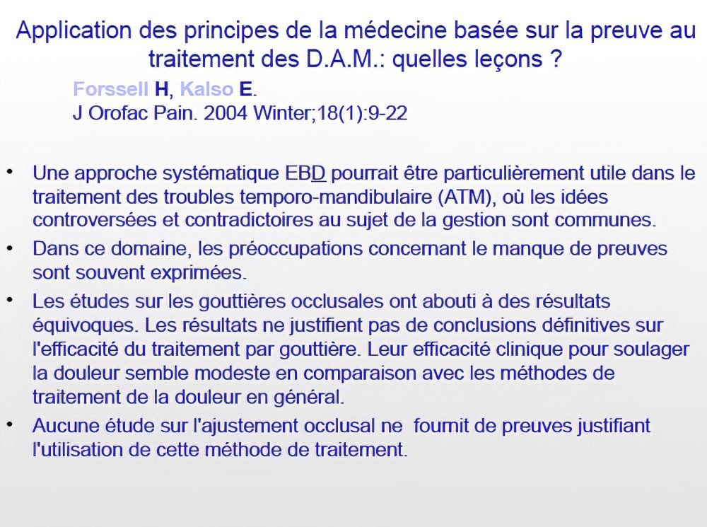 Implantologie dentaire et occlusion